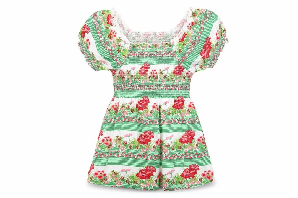 Preworn Womens White Floral  Basic Blouse Size 10