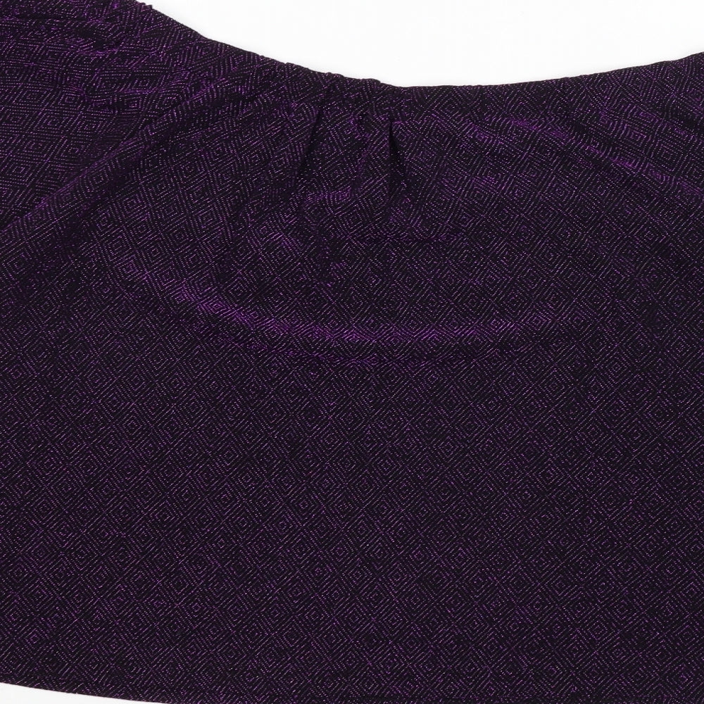 Papaya Womens Black   Basic T-Shirt Size 14