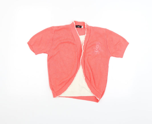 glimpse design Womens Orange   Basic T-Shirt Size L