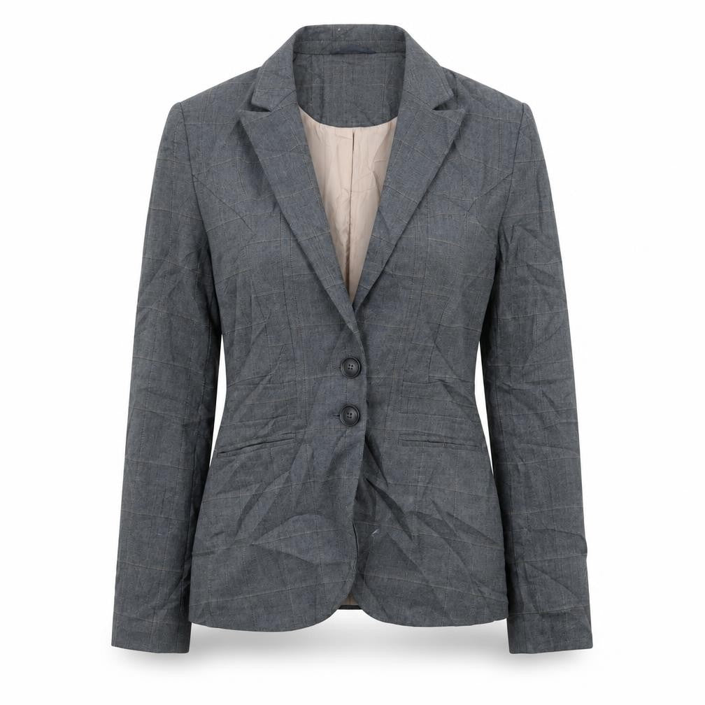 Next Womens Grey Check  Jacket Suit Jacket Size 8