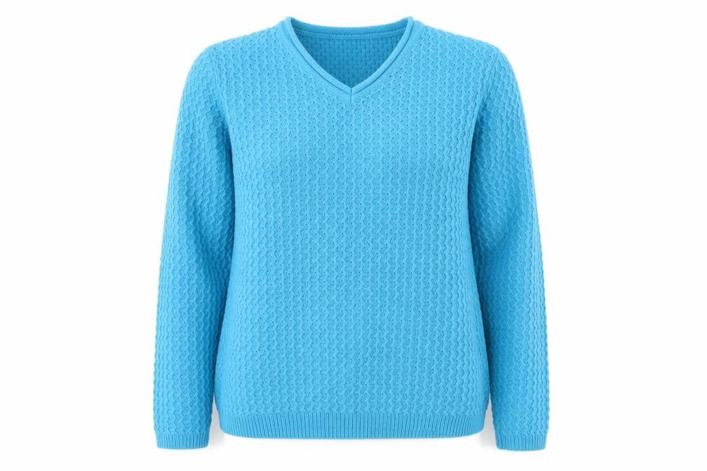 Isle Womens Blue   Pullover Jumper Size M