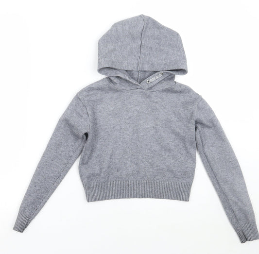 Primark Girls Grey   Pullover Hoodie Size 7-8 Years