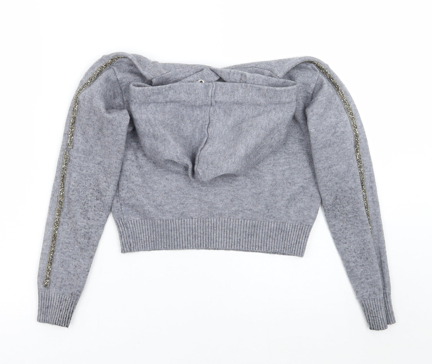 Primark Girls Grey   Pullover Hoodie Size 7-8 Years