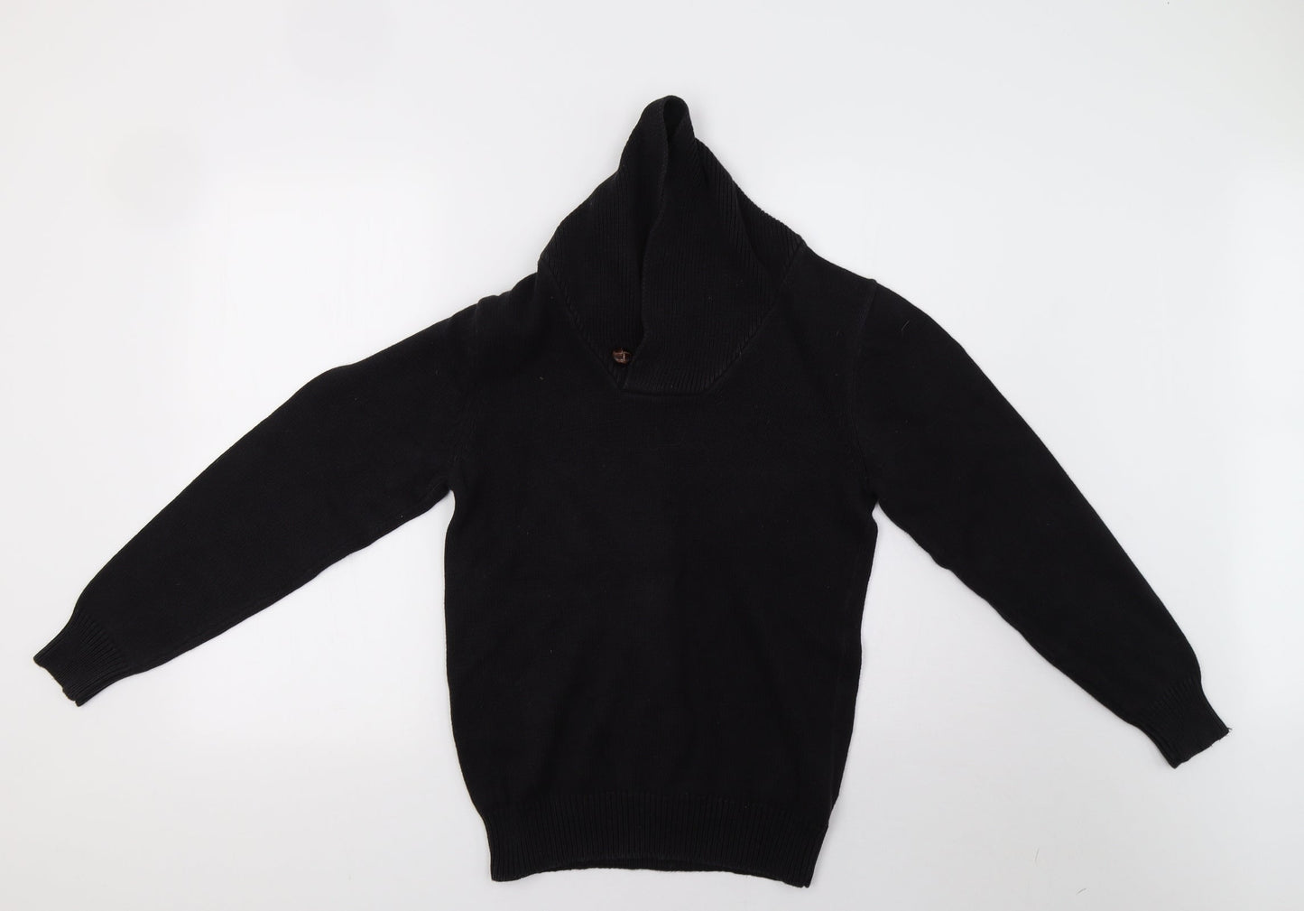 Marks and Spencer Mens Black  Knit Pullover Sweatshirt Size XS