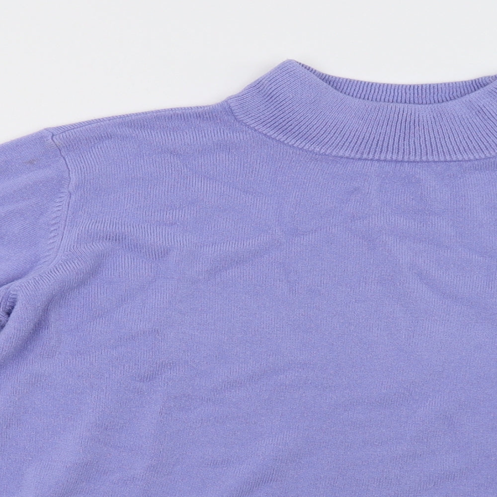 BM Collection Womens Purple   Pullover Sweatshirt Size M