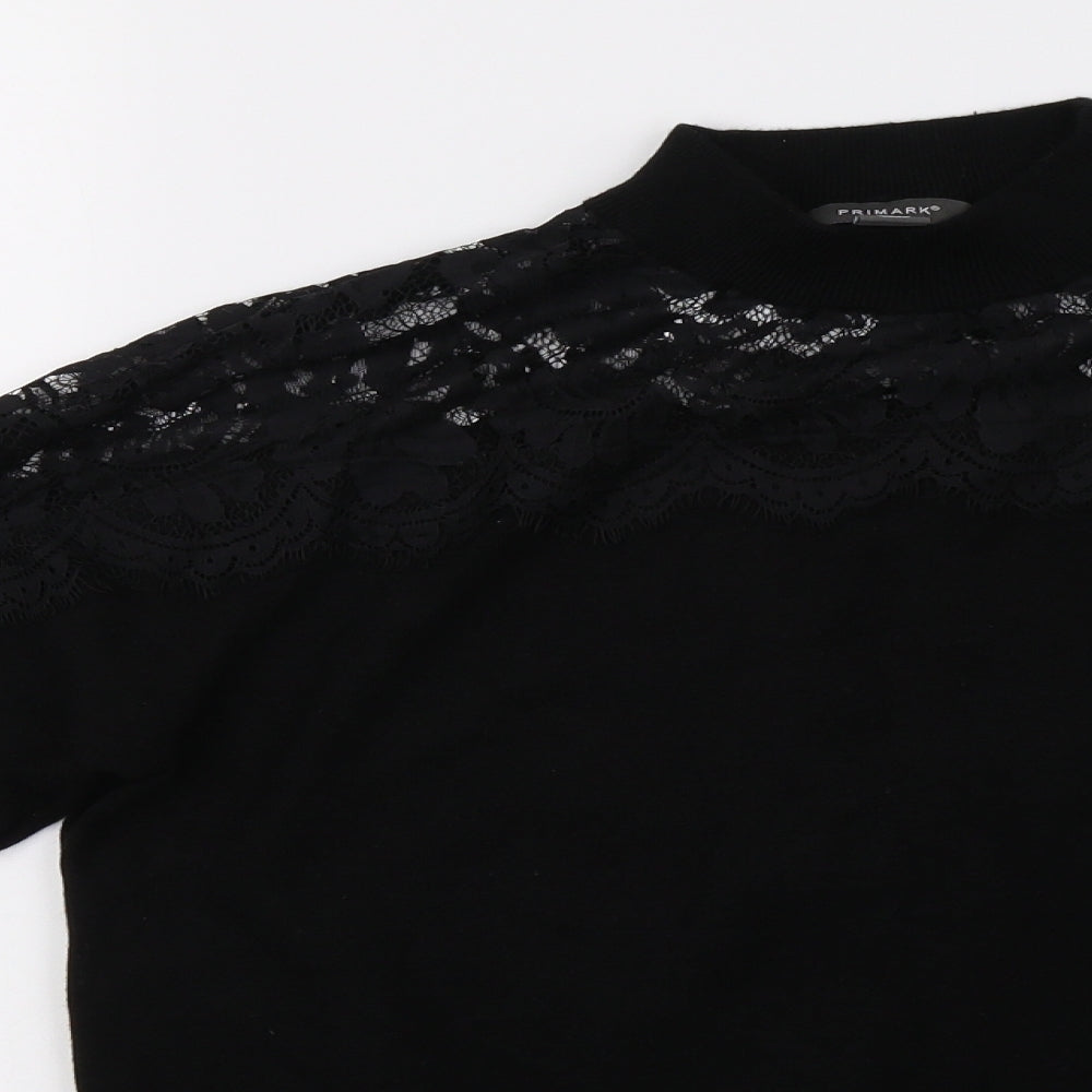 Primark Womens Black   Pullover Sweatshirt Size 12