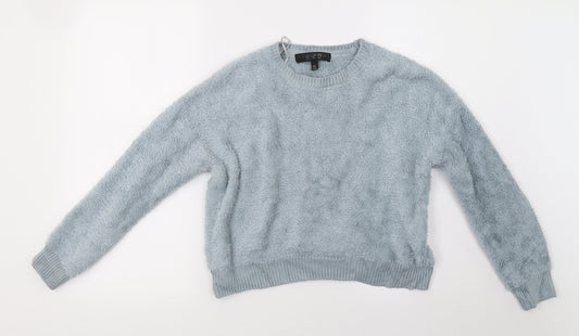 Topshop Womens Green   Pullover Sweatshirt Size 6