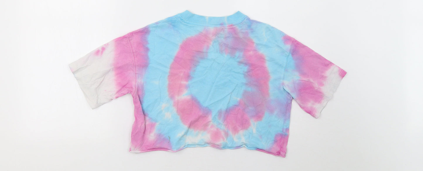 Topshop Womens Purple   Cropped T-Shirt Size 6