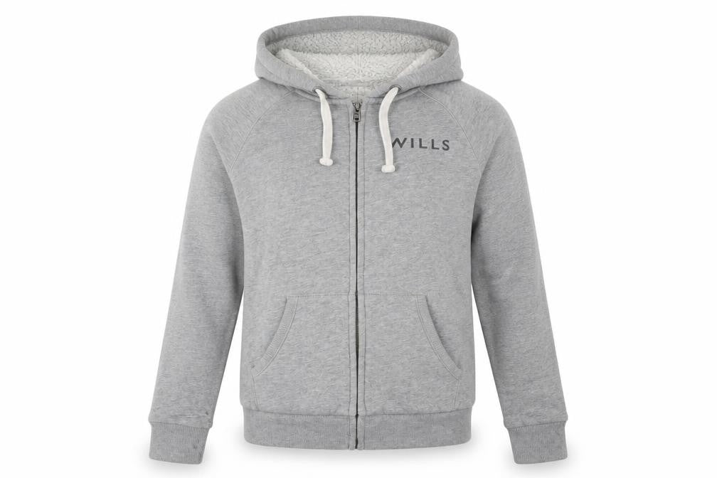 Jack Wills Womens Grey   Full Zip Hoodie Size 6