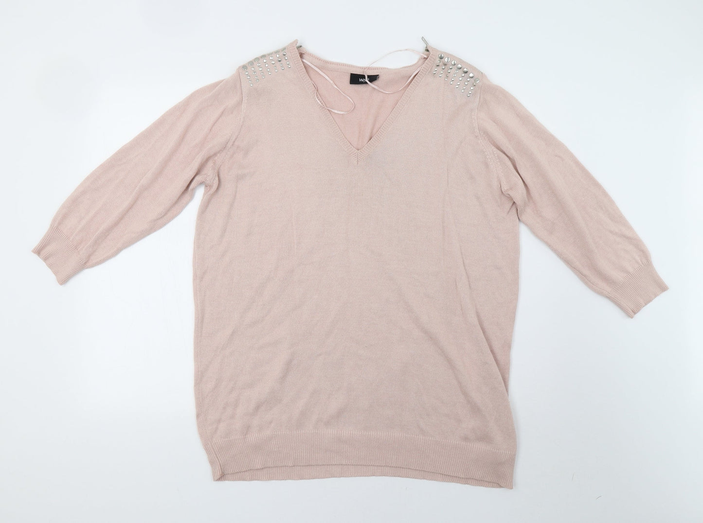 wallis  Womens Pink   Pullover Sweatshirt Size L