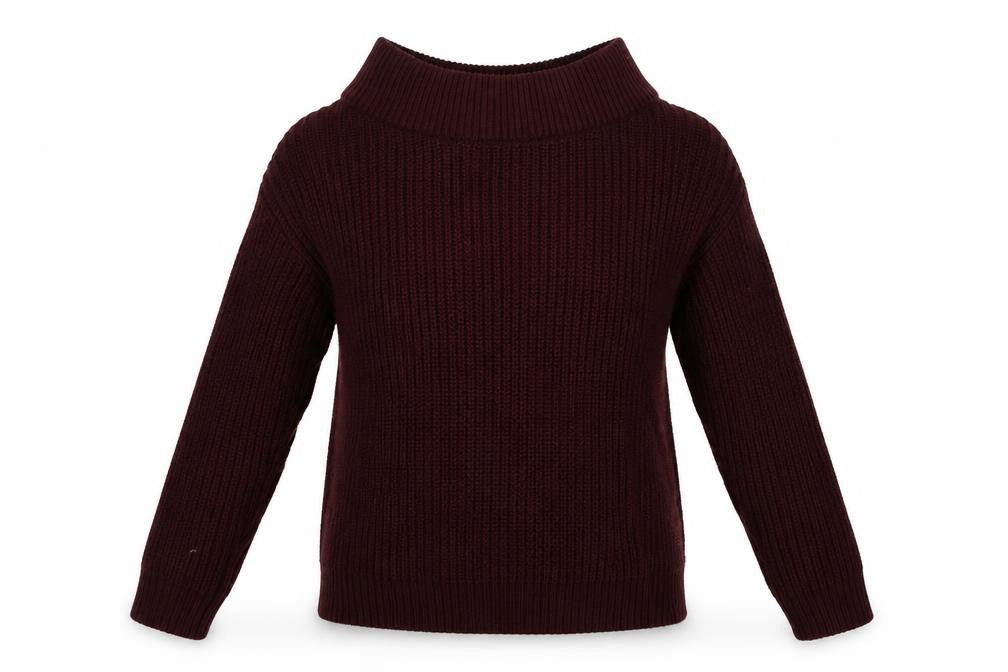 New Look Womens Red  Knit Pullover Sweatshirt Size S