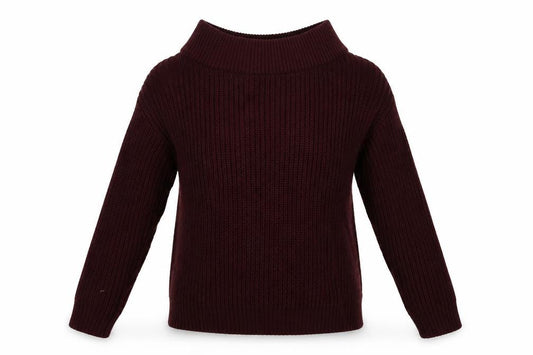 New Look Womens Red  Knit Pullover Sweatshirt Size S