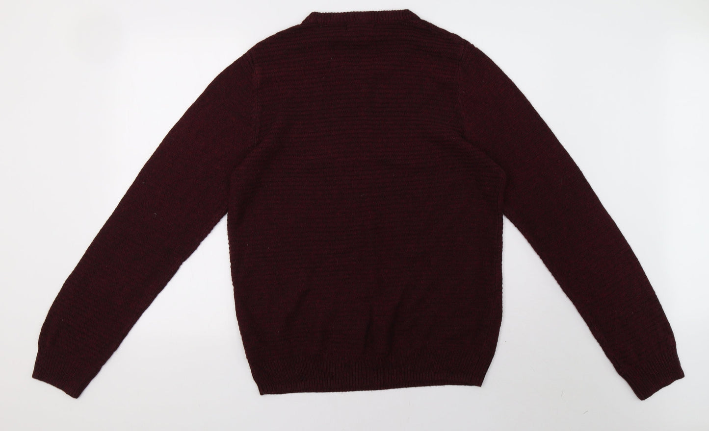 Cedar Wood State Mens Red  Knit Pullover Sweatshirt Size XL