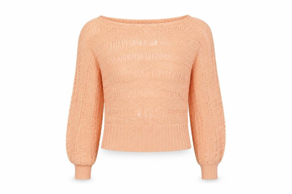 Select Womens Orange   Pullover Sweatshirt Size L