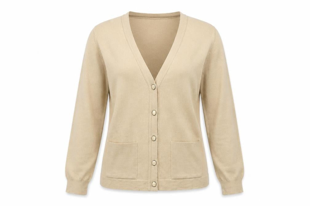 Preworn Womens Beige   Cardigan Jumper Size 36