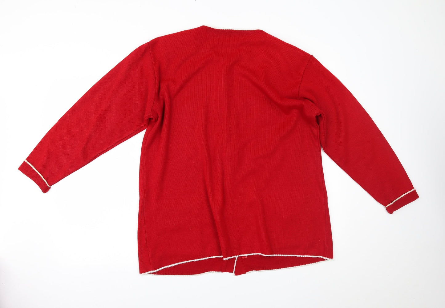 Cozzi Womens Red   Cardigan Jumper One Size