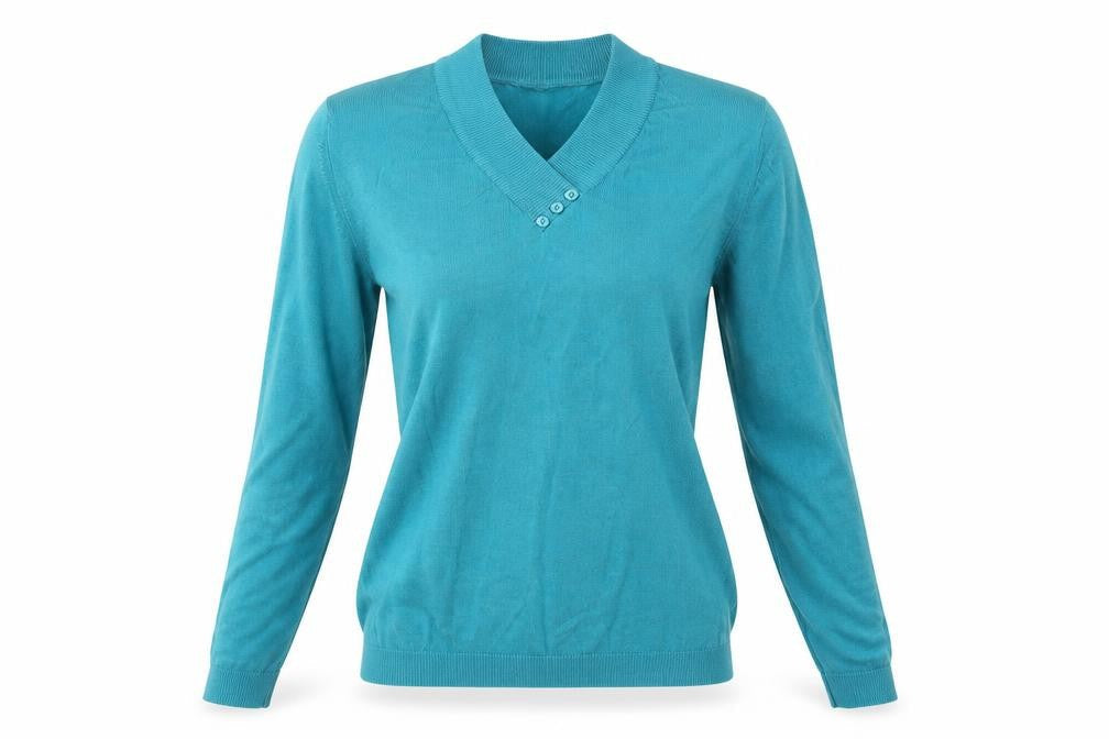 EWM Womens Blue   Basic Blouse Size S