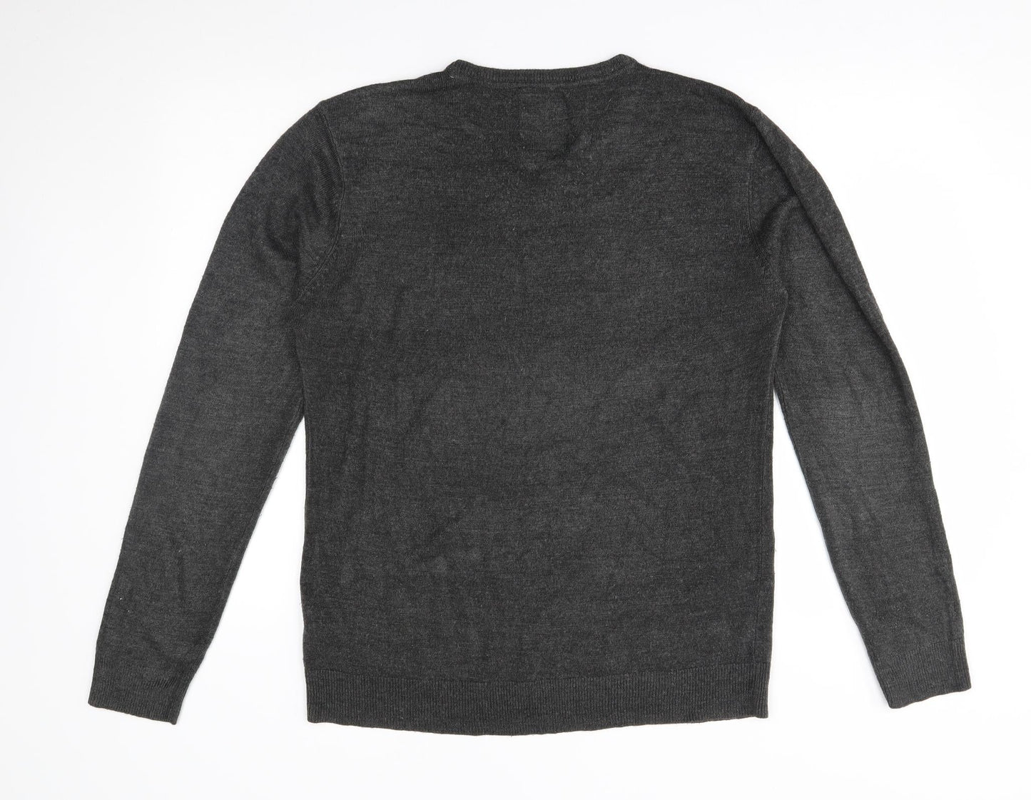 Peacocks Mens Grey   Pullover Jumper Size L