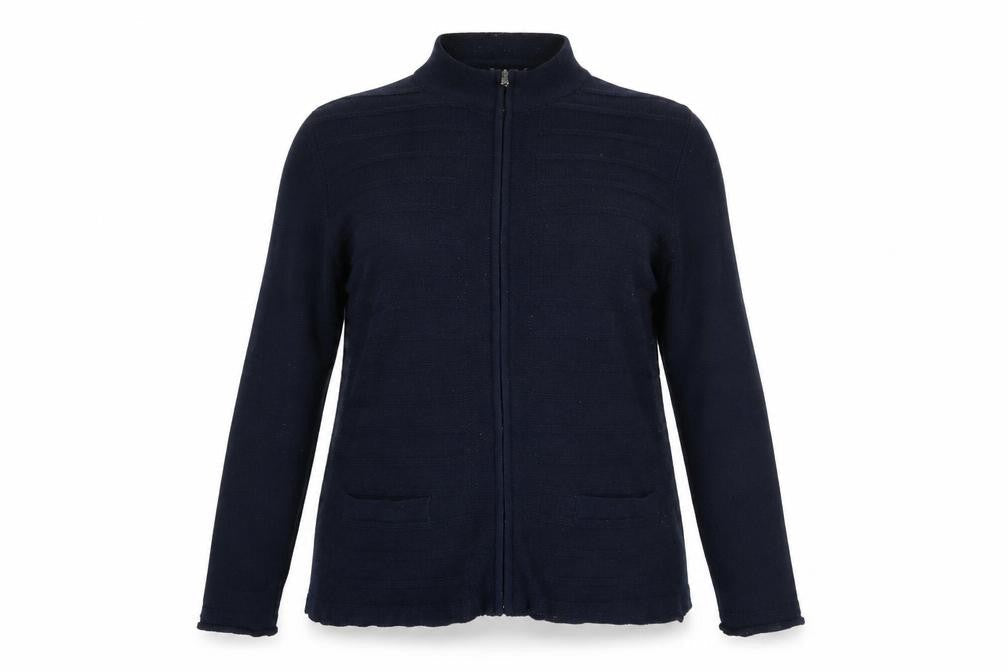 Papaya Womens Blue   Full Zip Jumper Size 14