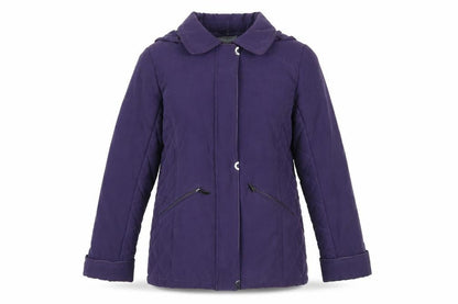First Avenue Womens Purple   Quilted Coat Size 12
