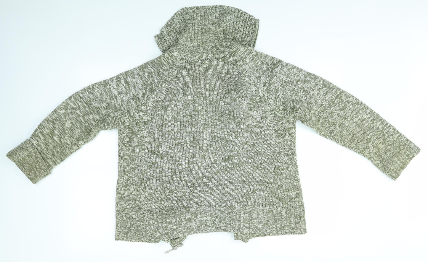 ALEKARA Womens Green   Full Zip Jumper Size L
