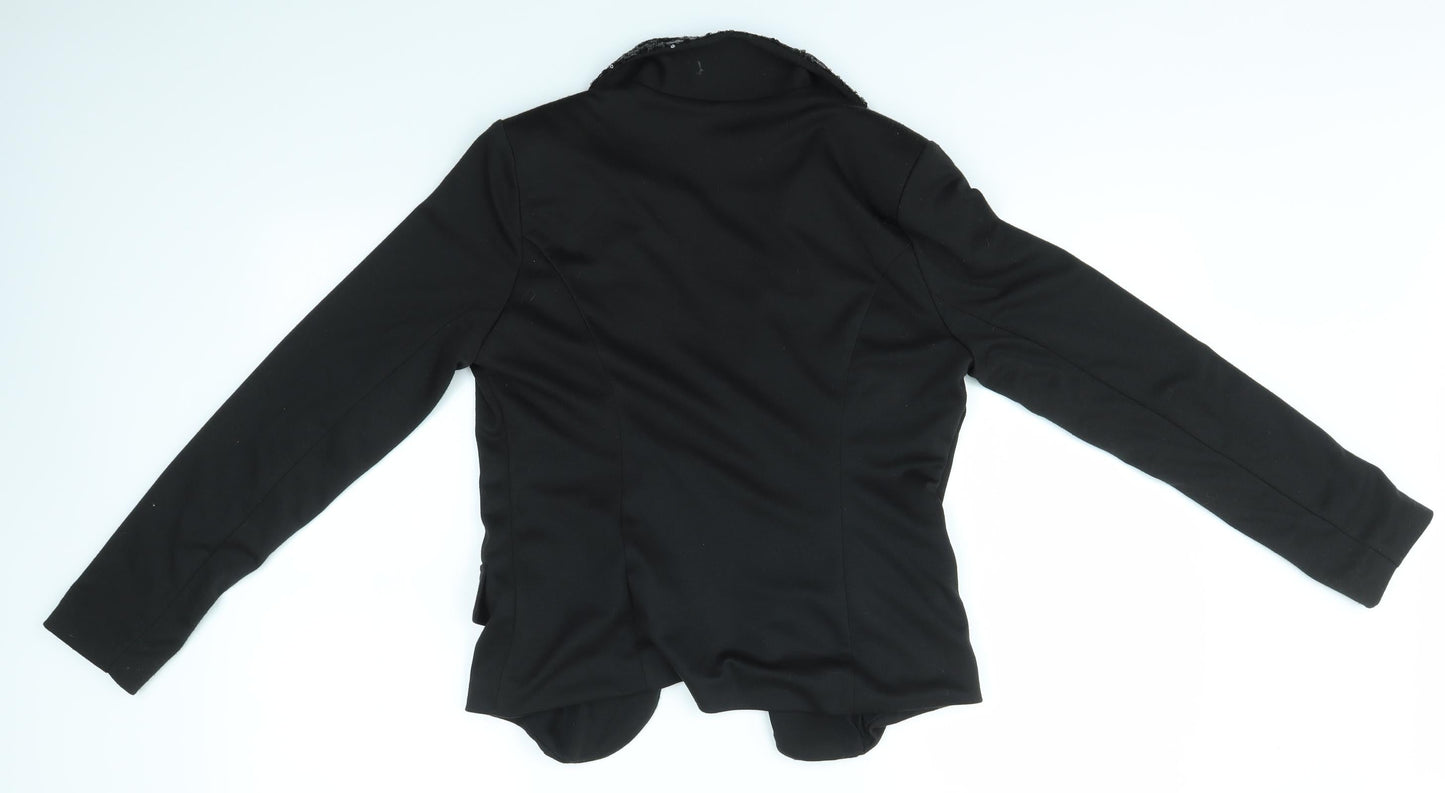 MAX AND RILEY Womens Black   Jacket Blazer Size S