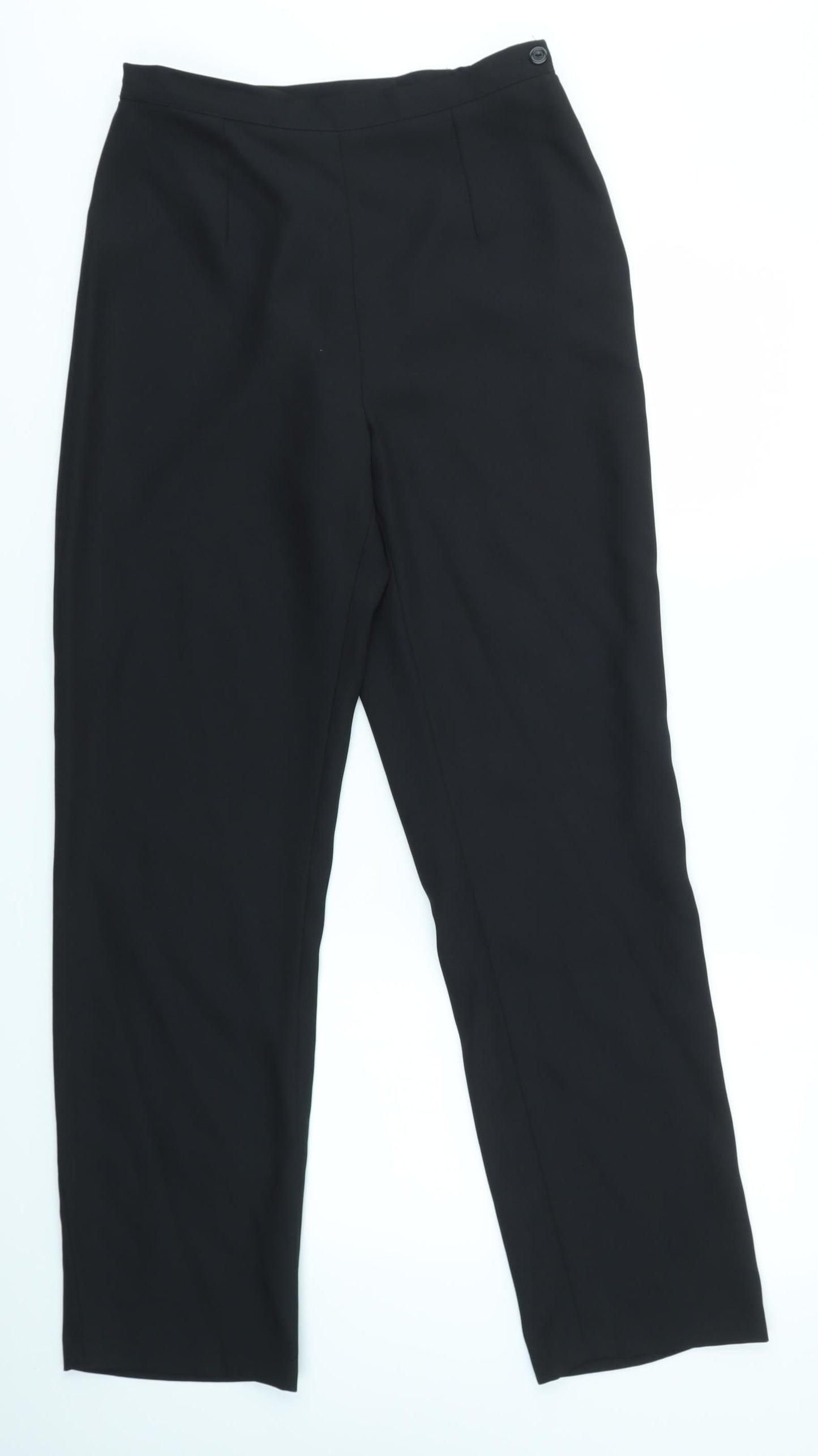 WARP AND WEFT Womens Black   Dress Pants Trousers Size 12 L30 in