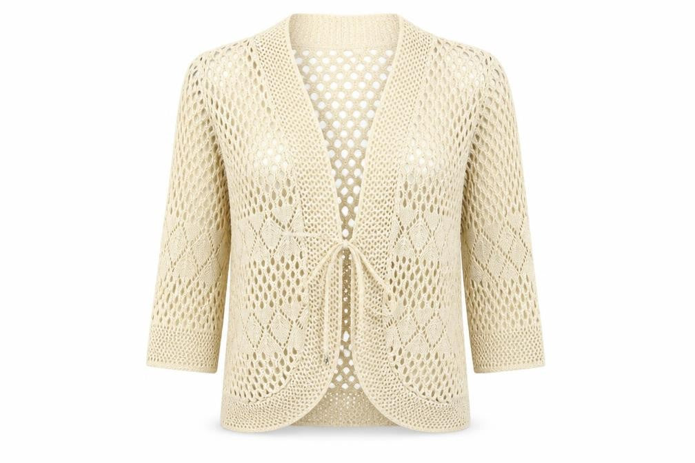 KNITT Womens Beige   Cardigan Jumper Size M