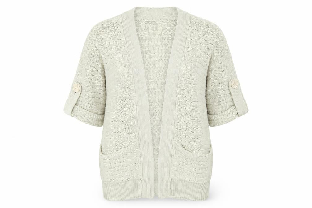 Preworn Womens Beige   Cardigan Jumper Size 12