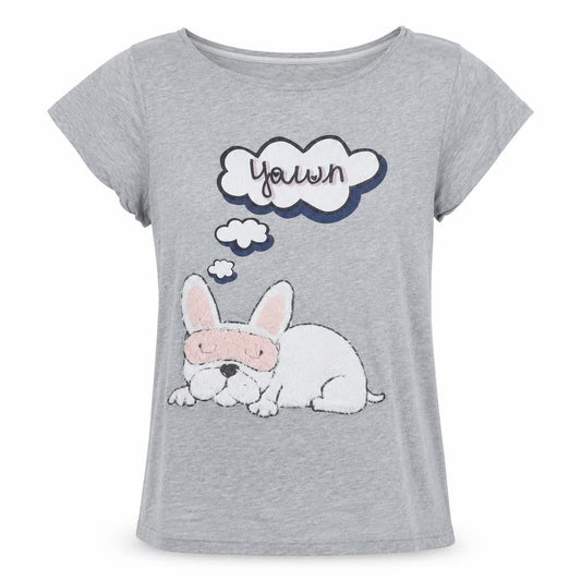 Preworn Womens Grey   Top Pyjama Top Size S  - YAWN DOG