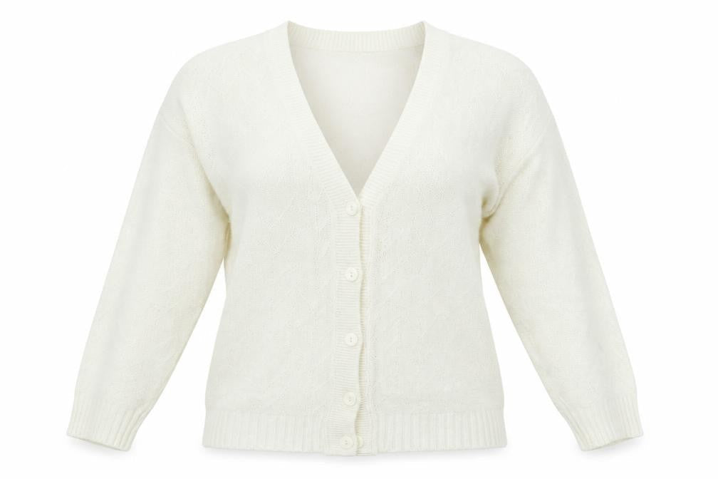 Preworn Womens Ivory   Cardigan Jumper Size L