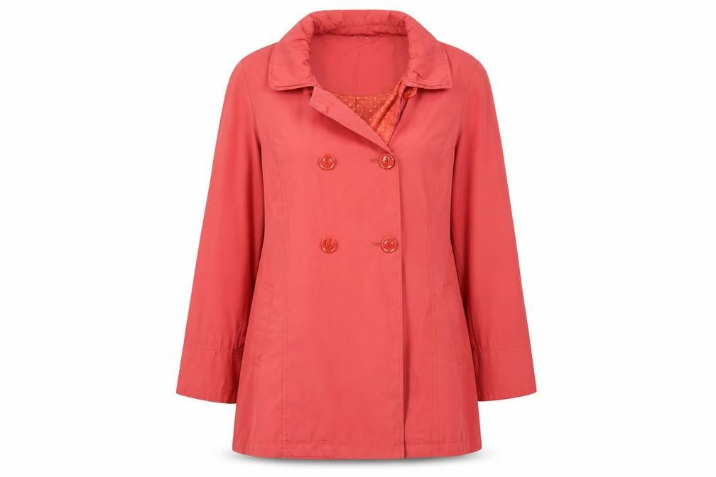 Per Una Womens Orange   Overcoat Coat Size 14