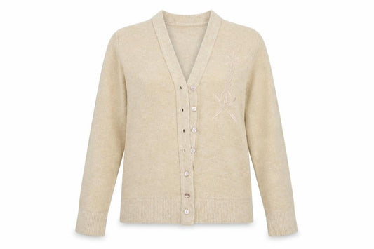 4 Me Womens Beige   Cardigan Jumper Size S