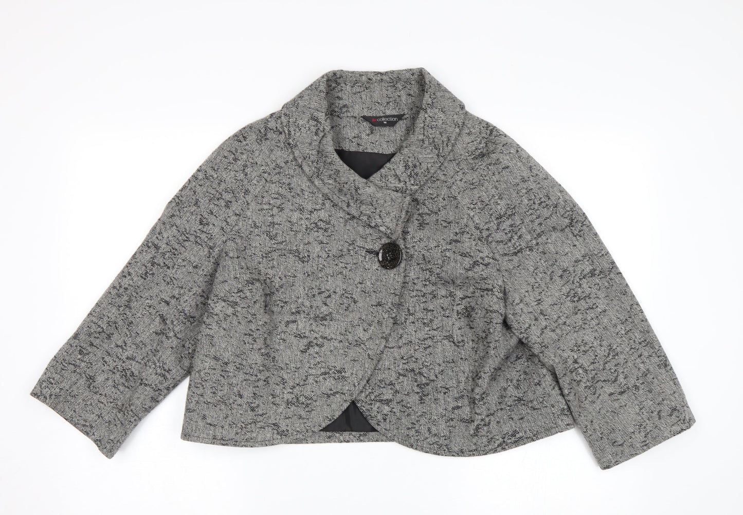 Bm Collection Womens Grey   Jacket Coat Size 16