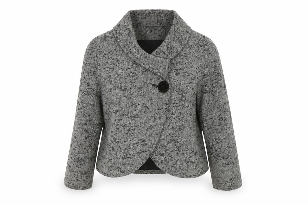 Bonmarché Womens Grey Jacket Coat Size 16
