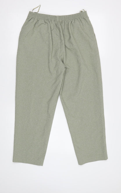Classics Womens Green   Trousers  Size 14 L25 in
