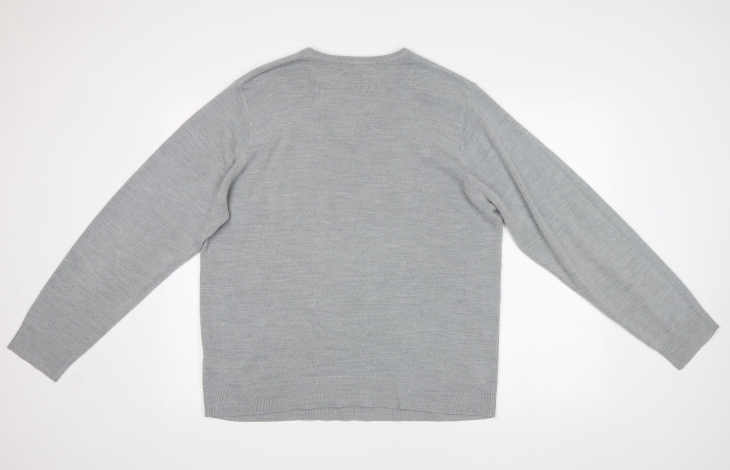 M&S Mens Grey   Pullover Jumper Size L
