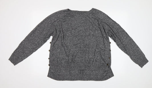 M&S Womens Grey   Pullover Jumper Size XL