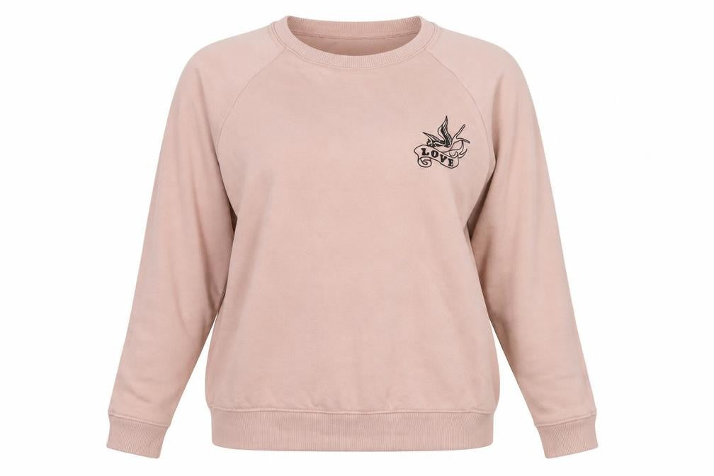 New Look Womens Pink   Pullover Sweatshirt Size 14  - Love