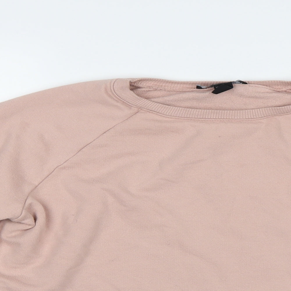 New Look Womens Pink   Pullover Sweatshirt Size 14  - Love