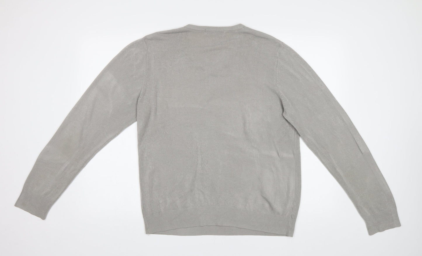 M&S Mens Grey   Pullover Jumper Size L
