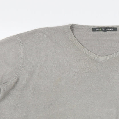 Marks & Spencer Mens Grey   Pullover Jumper Size L