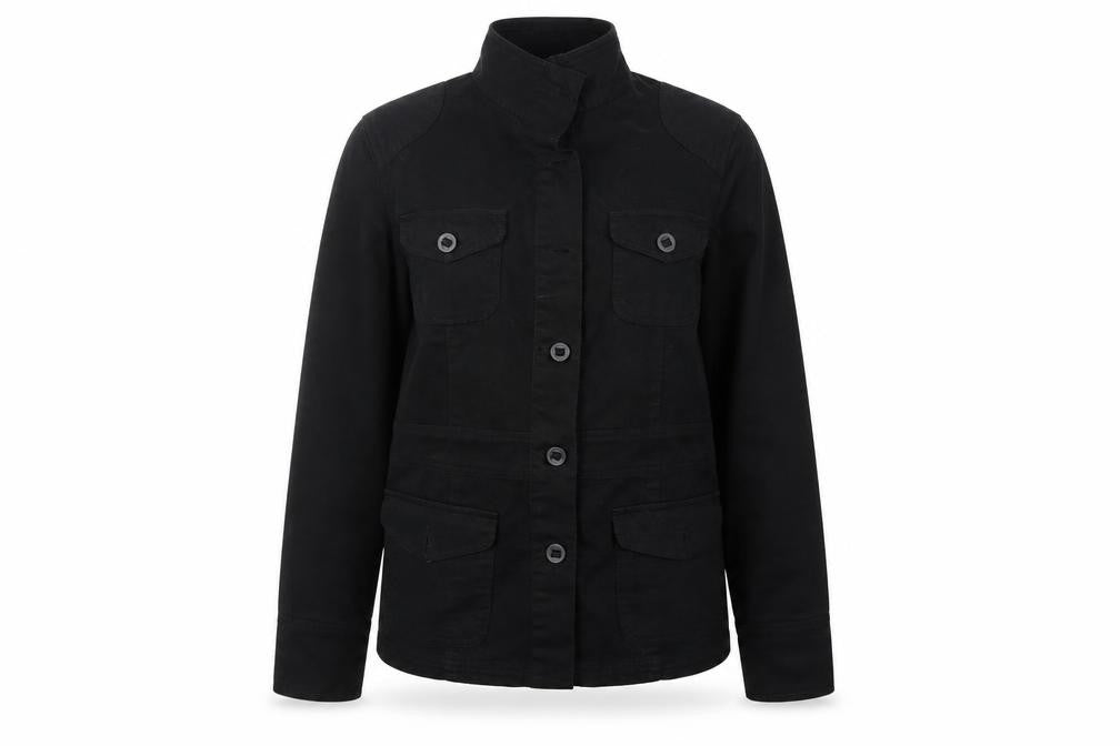 Casual Basix Womens Black   Basic Button-Up Size 12