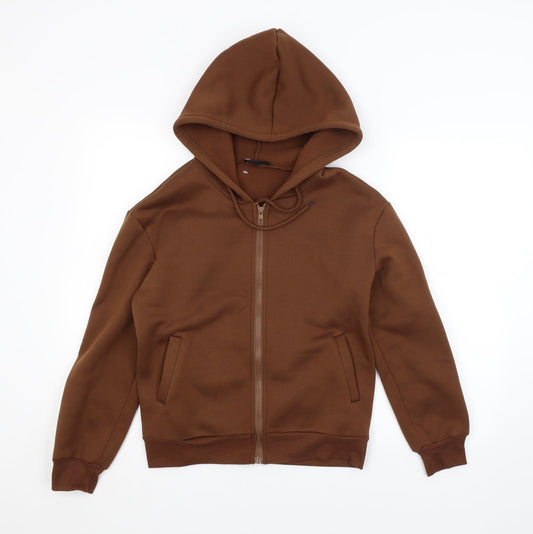 SheIn Womens Brown   Full Zip Hoodie Size XS