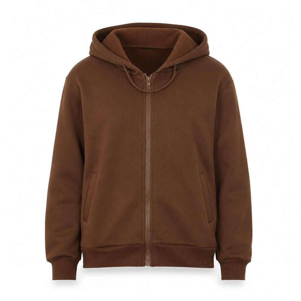SheIn Womens Brown   Full Zip Hoodie Size XS
