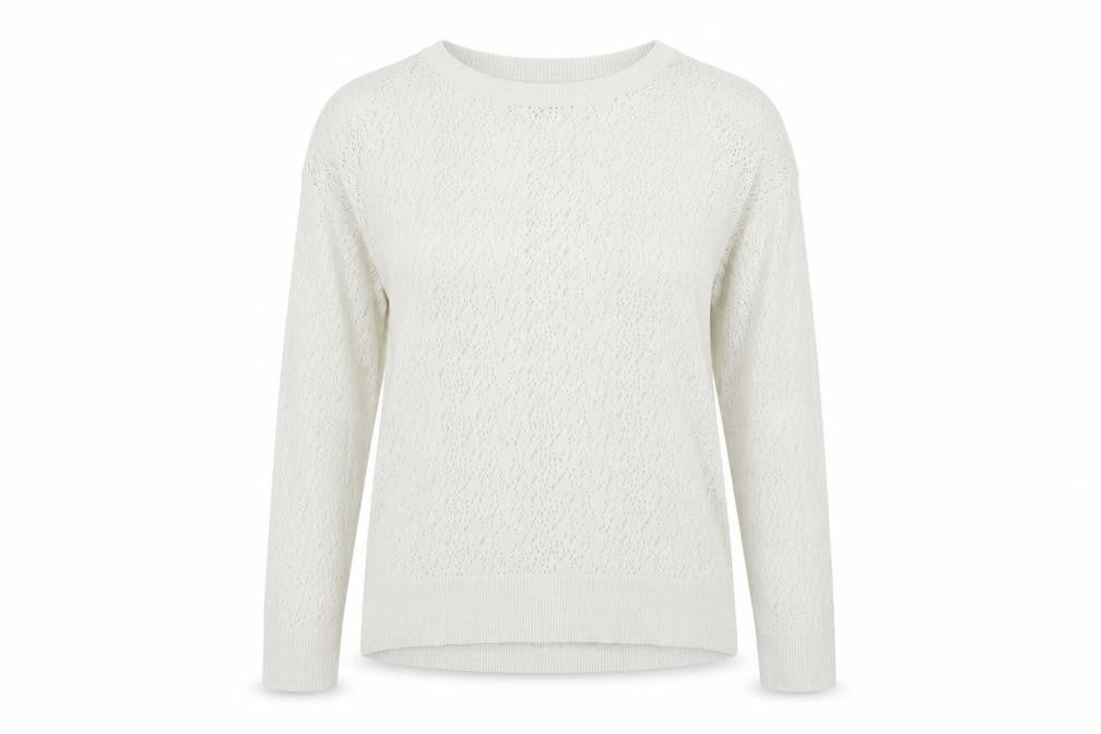 TU Womens White Argyle/Diamond  Pullover Jumper Size 12