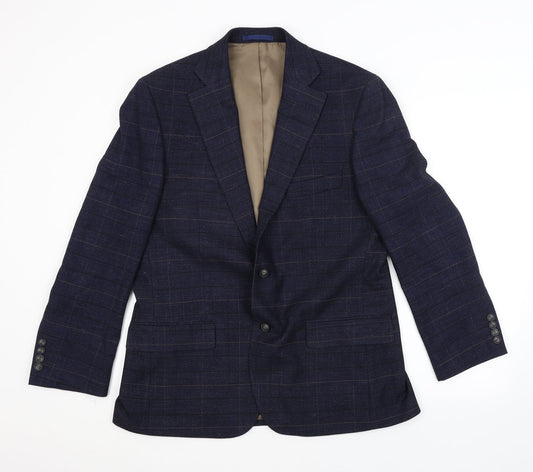 Preworn Mens Blue Check  Jacket Blazer
