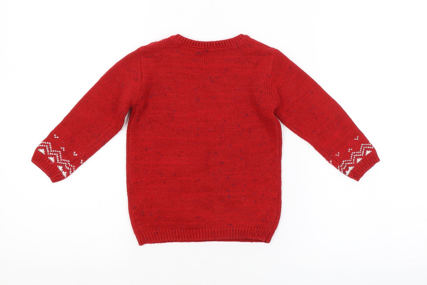 George Baby Red   Pullover Jumper Size 9-12 Months