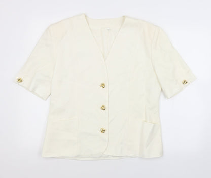 Preworn Womens White   Jacket  Size 14