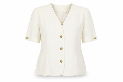 Preworn Womens White   Jacket  Size 14